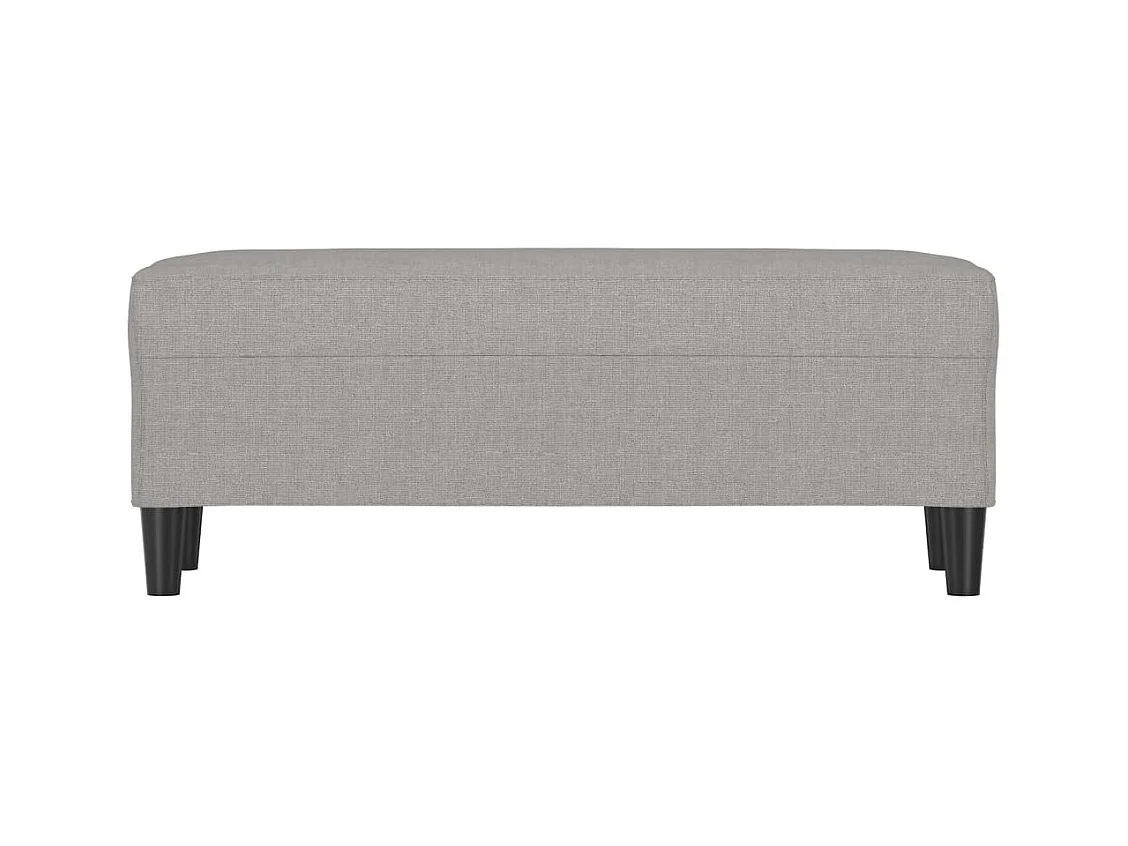 Banc Gris clair 100x35x41 cm Tissu