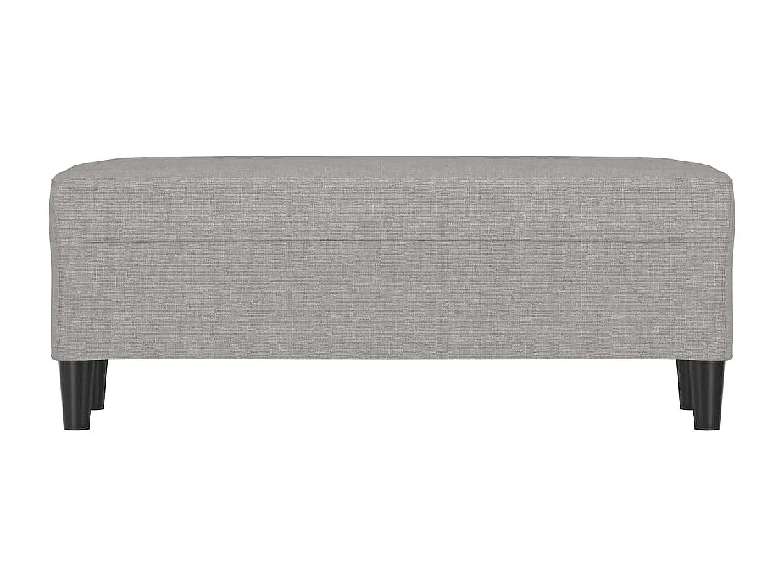 Banc Gris clair 100x35x41 cm Tissu