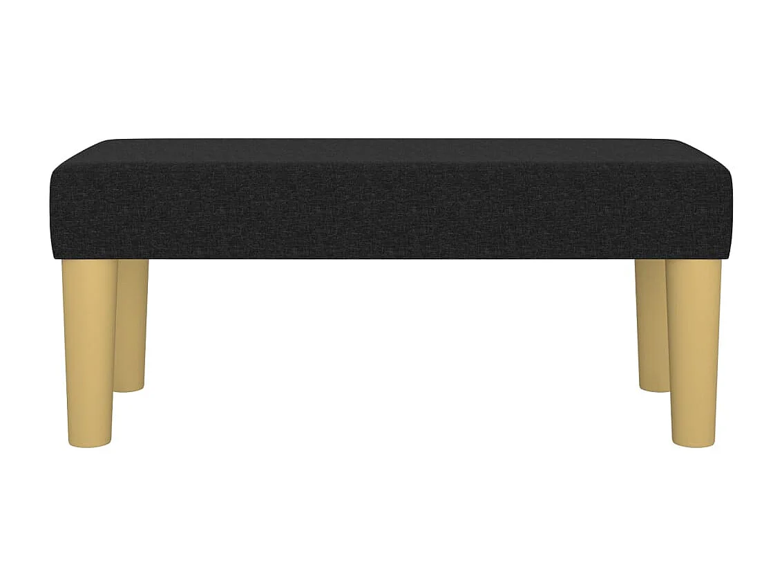 Panca nera 70x30x30 cm in tessuto