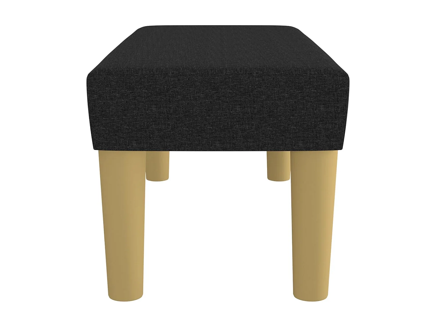 Panca nera 70x30x30 cm in tessuto