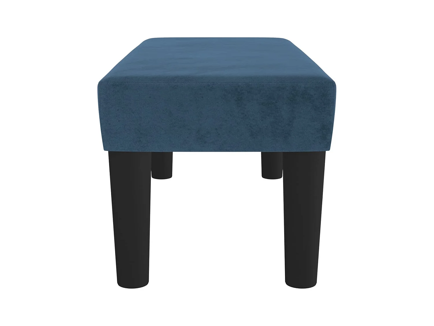 Banco Azul Oscuro 70x30x30 cm Terciopelo