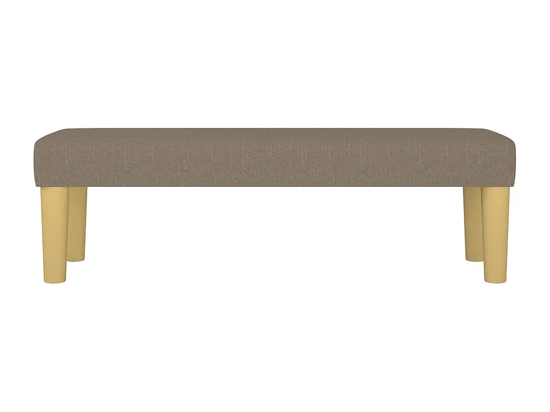 Taupe Bank 100x30x30 cm Stof