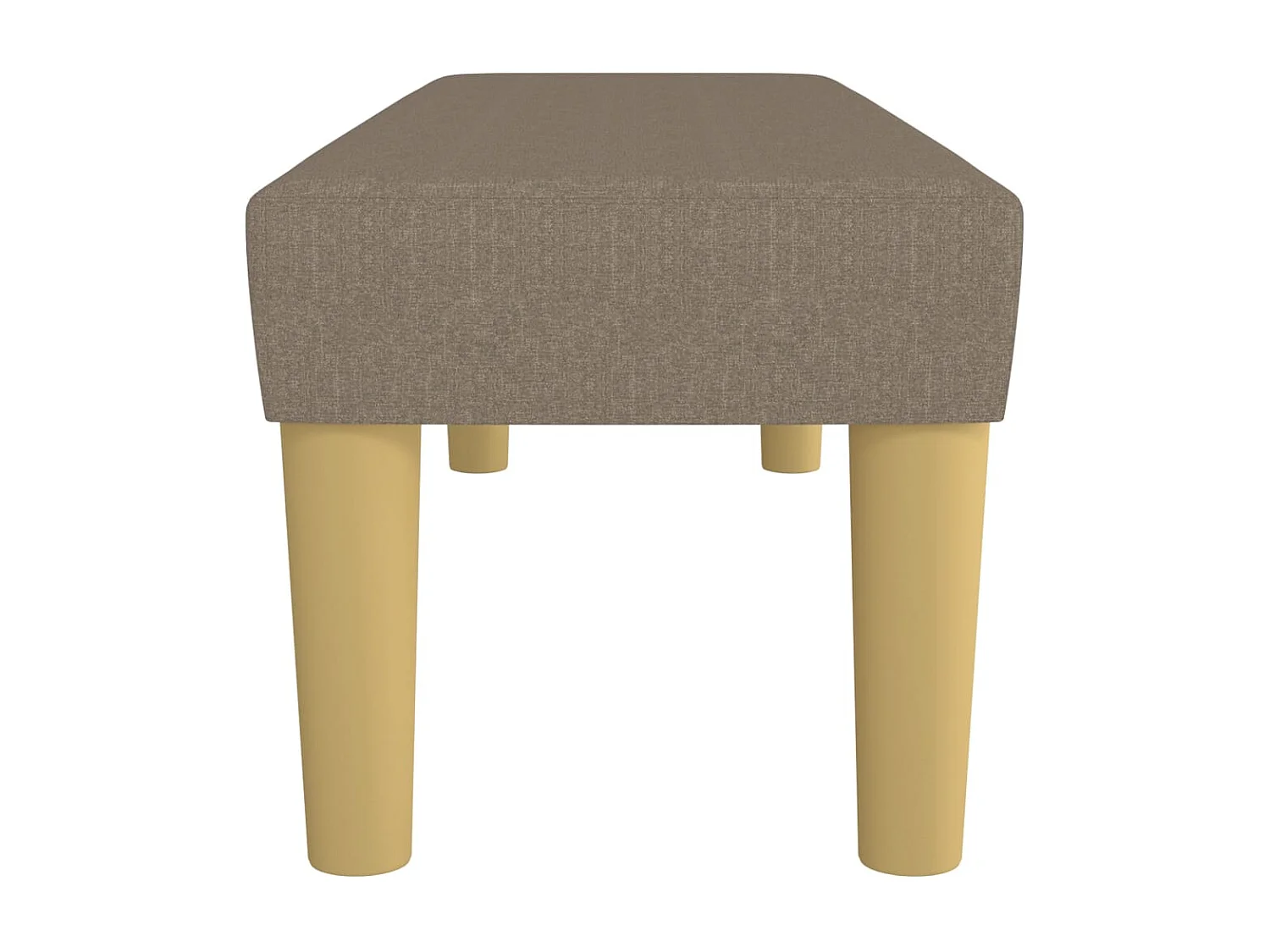 Taupe Bank 100x30x30 cm Stof