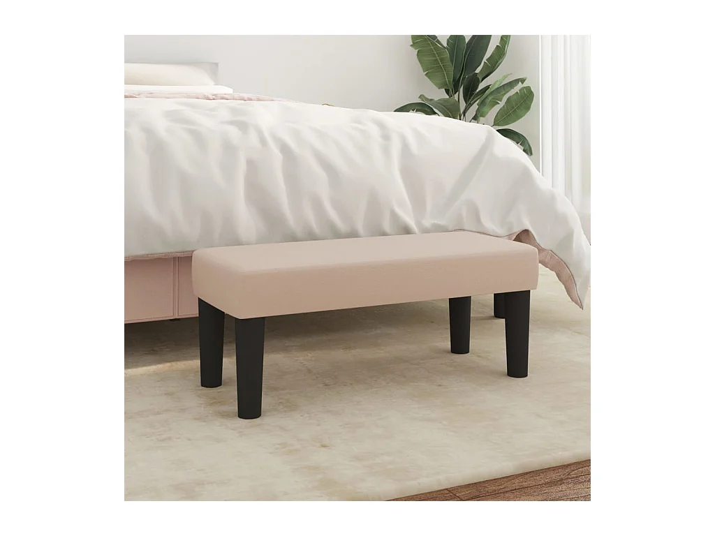 Banc Cappuccino 70x30x30 cm Similicuir