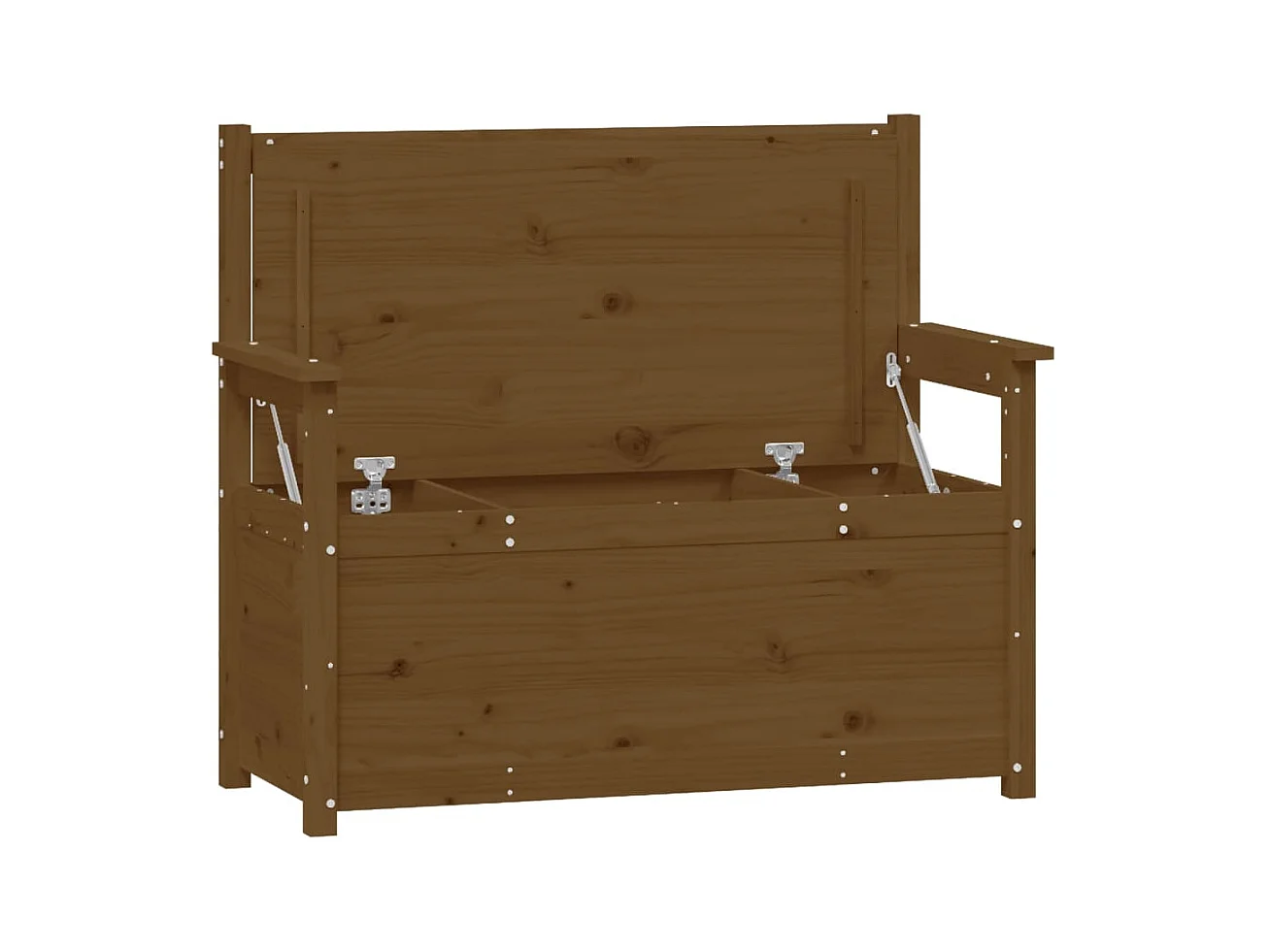 Banco Marrón Miel 112,5x51,5x96,5 cm Madera Maciza de Pino