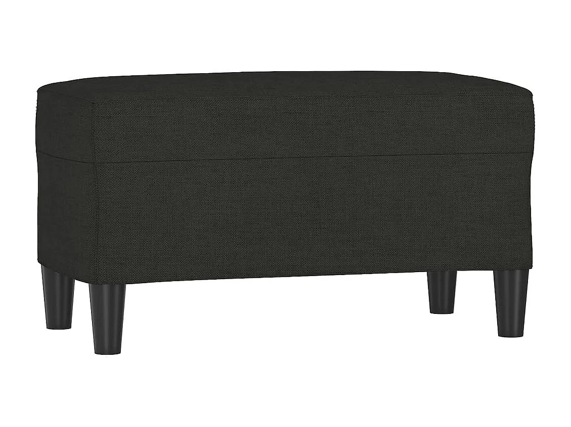 Zwarte bank 70x35x41 cm stof