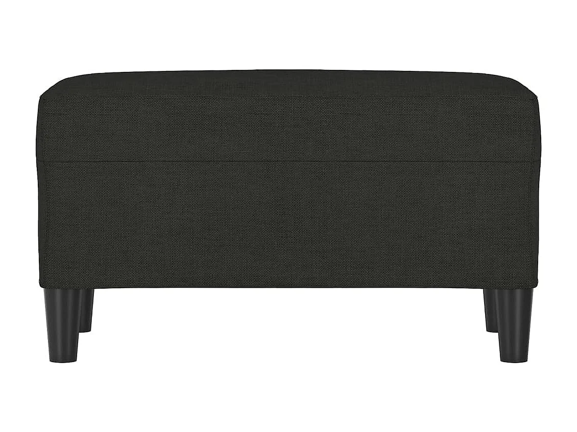 Zwarte bank 70x35x41 cm stof