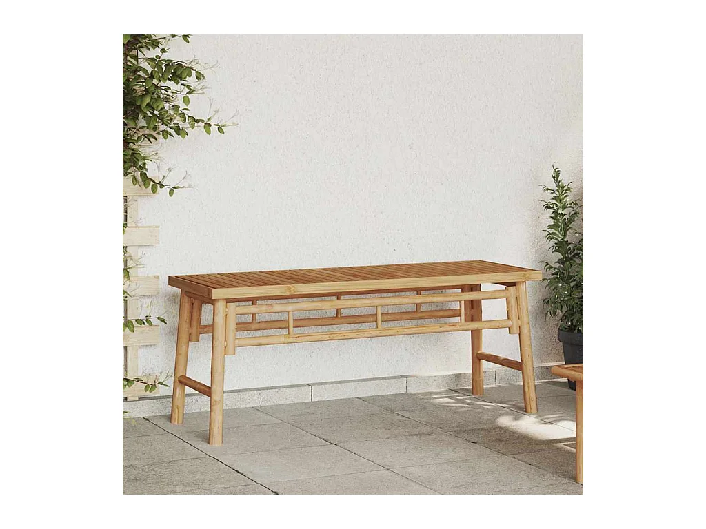 Banco Marrón 110 x 38 x 45 cm Bambú