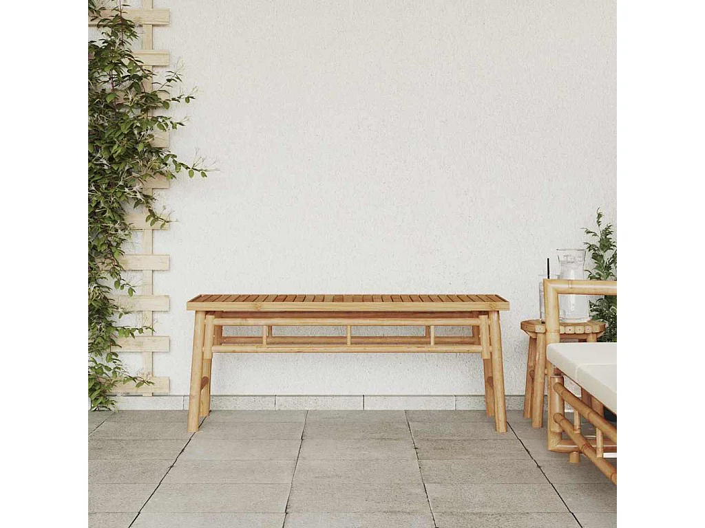 Banc Marron 110 x 38 x 45 cm Bambou