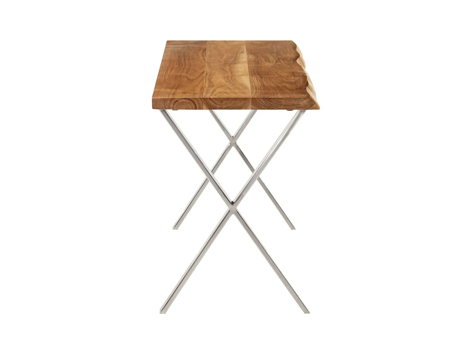 Banco con borde vivo 105 cm madera maciza de acacia