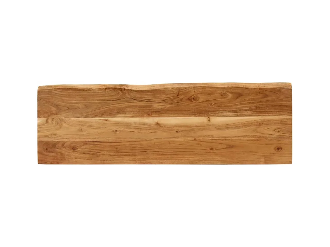 Banco con borde vivo 105 cm madera maciza de acacia