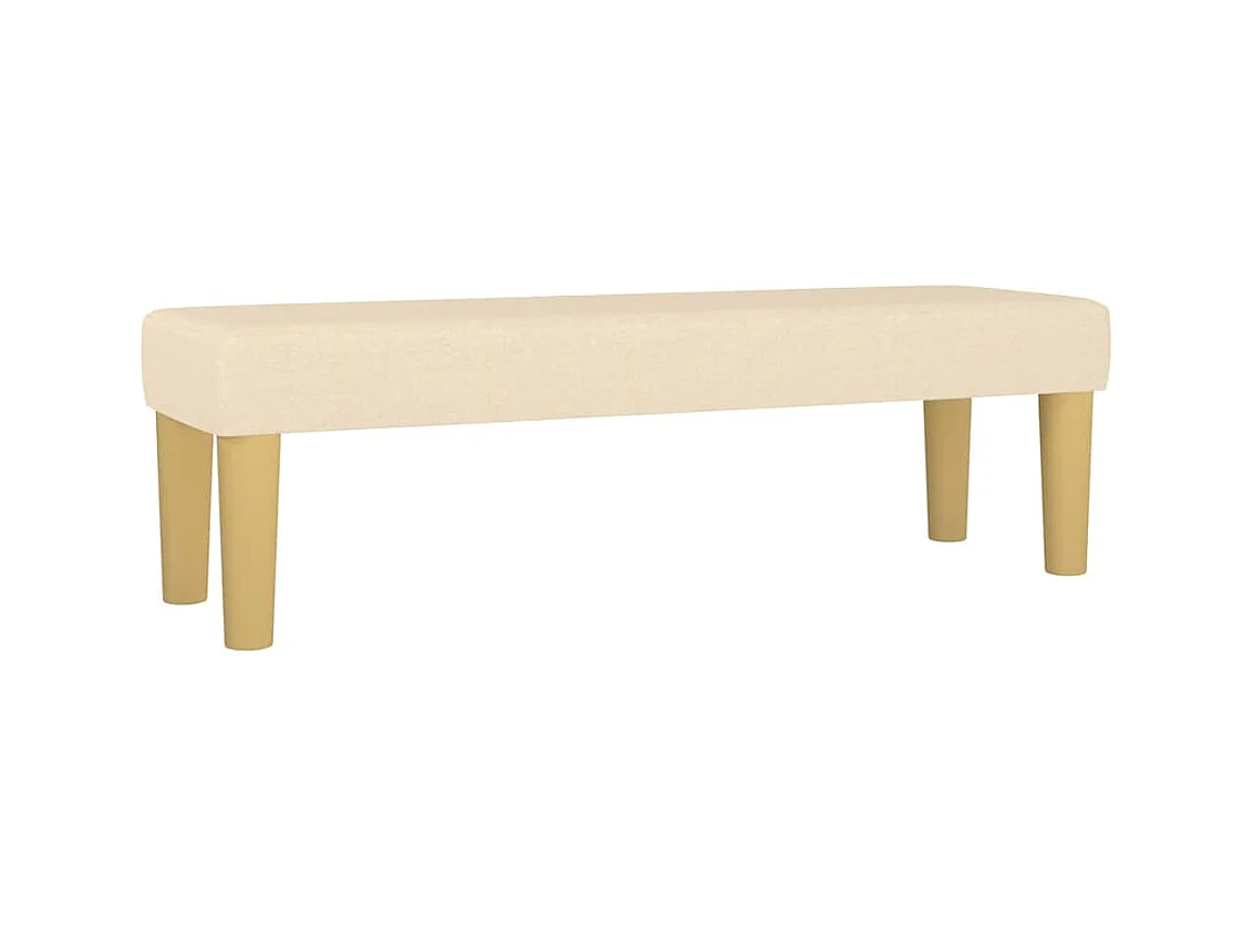 Banco crema 100 x 30 x 30 cm tela