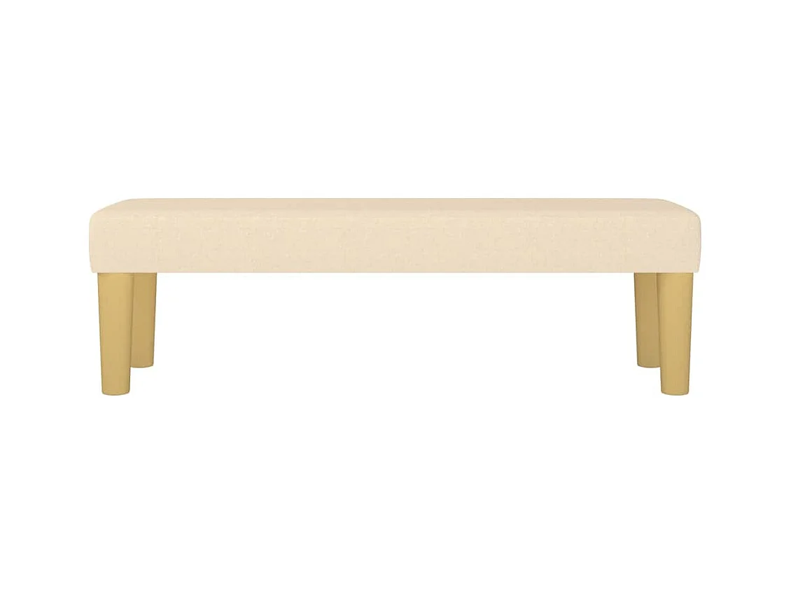 Banco crema 100 x 30 x 30 cm tela