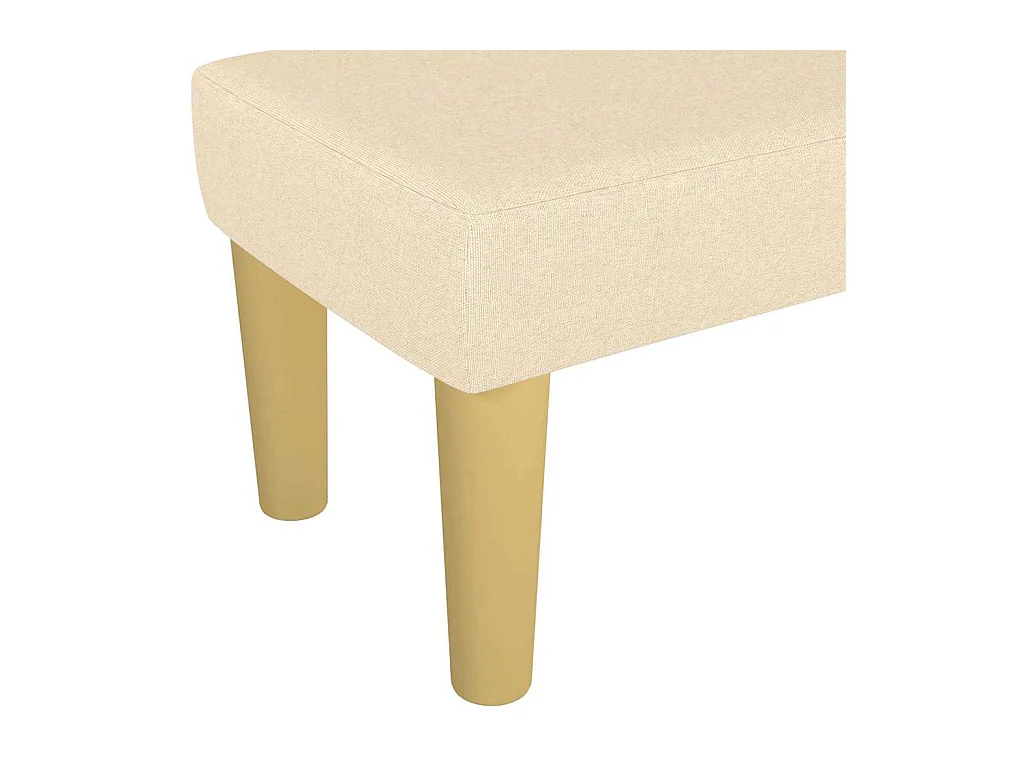Banco crema 100 x 30 x 30 cm tela
