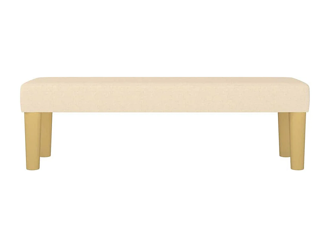 Banco crema 100 x 30 x 30 cm tela