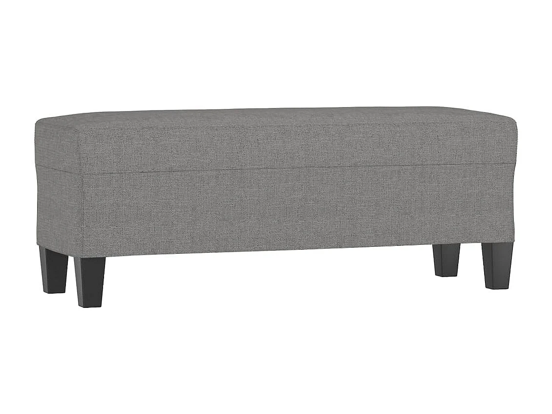 Banc Gris foncé 100x35x41 cm Tissu