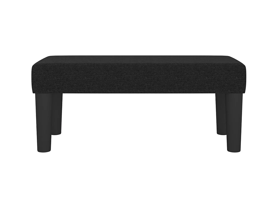 Zwarte bank 70x30x30 cm stof