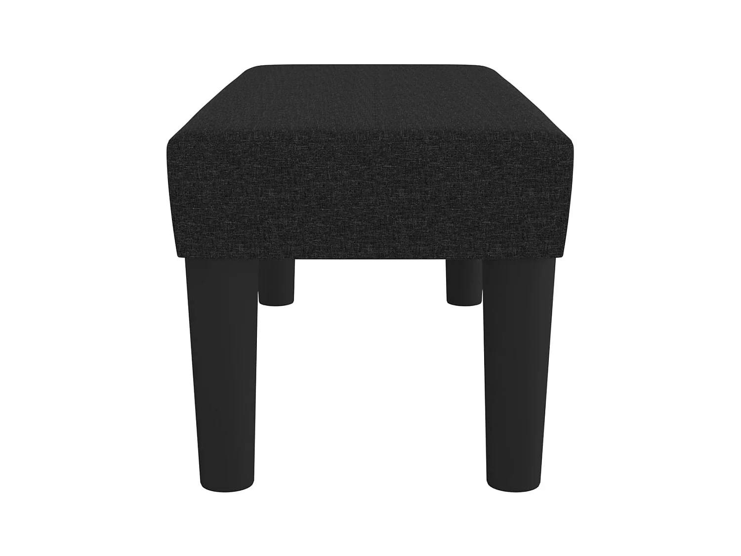 Zwarte bank 70x30x30 cm stof