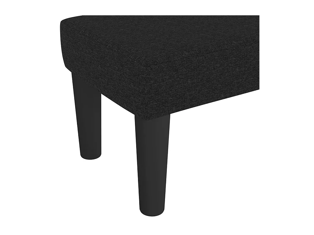 Zwarte bank 70x30x30 cm stof