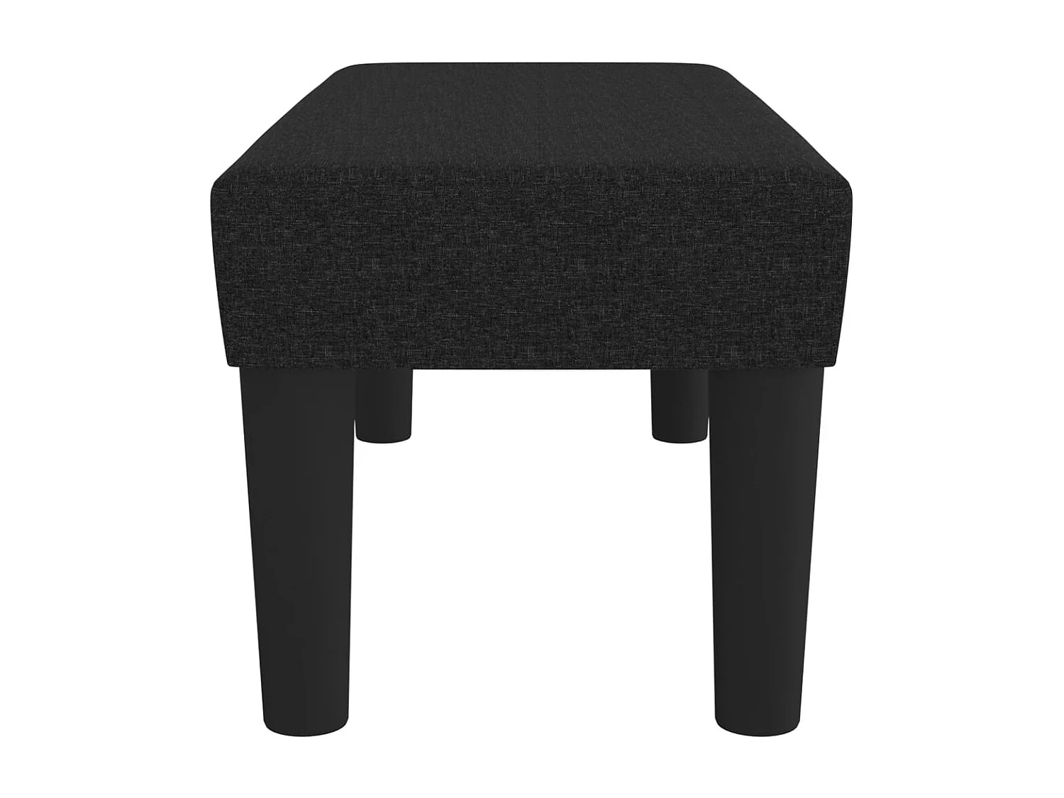 Panca nera 70x30x30 cm in tessuto