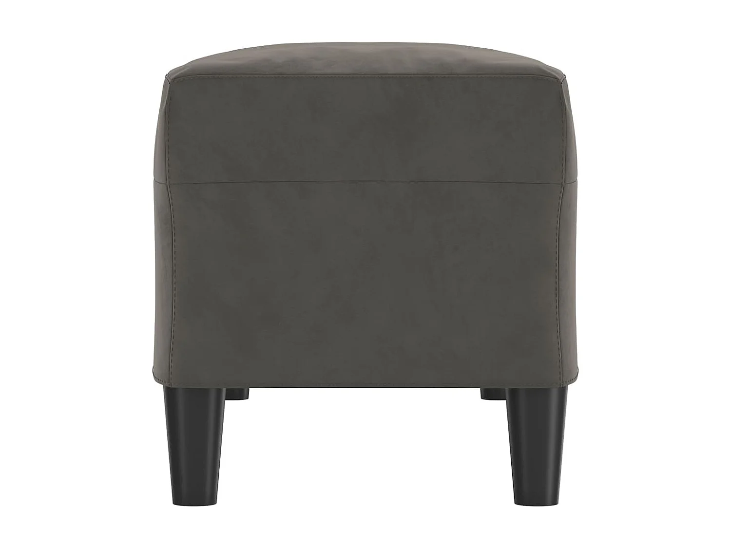 Banco Gris Oscuro 100x35x41 cm Terciopelo