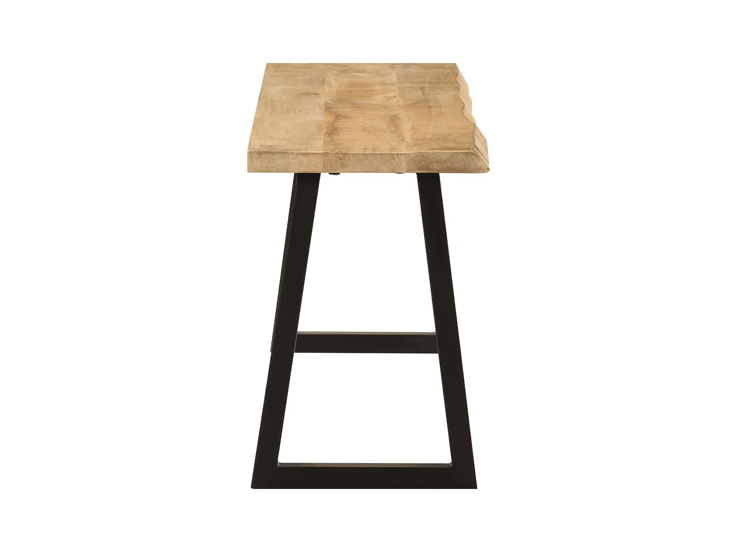 Banco con borde vivo 105 cm madera maciza de mango
