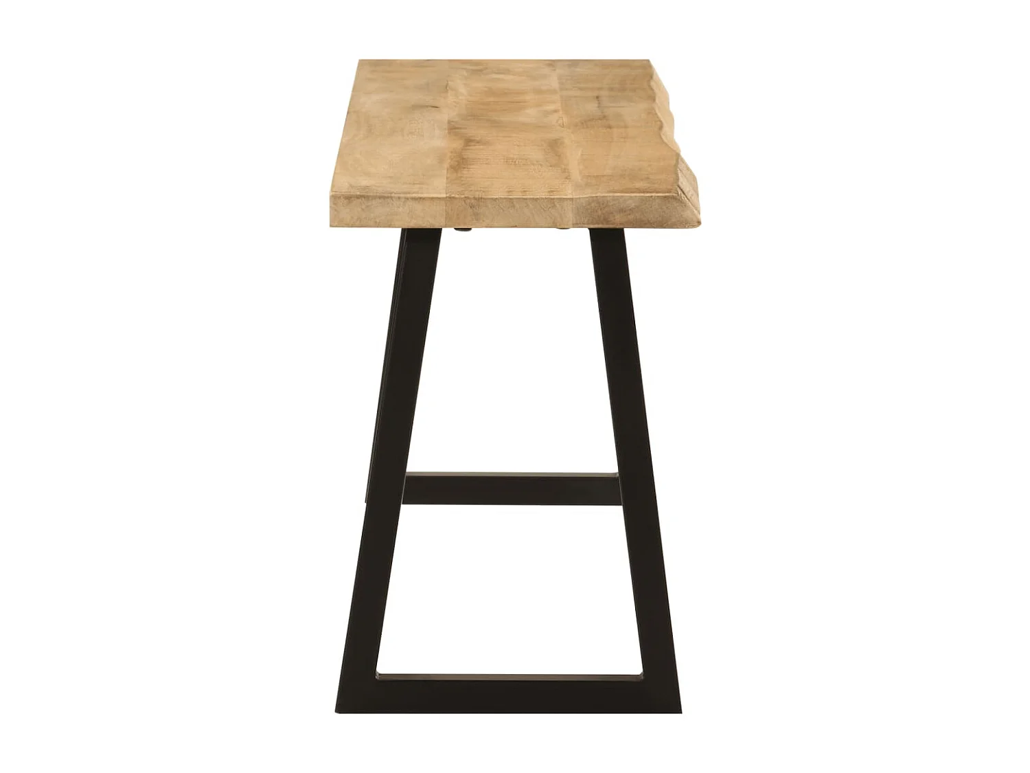 Banco con borde vivo 105 cm madera maciza de mango