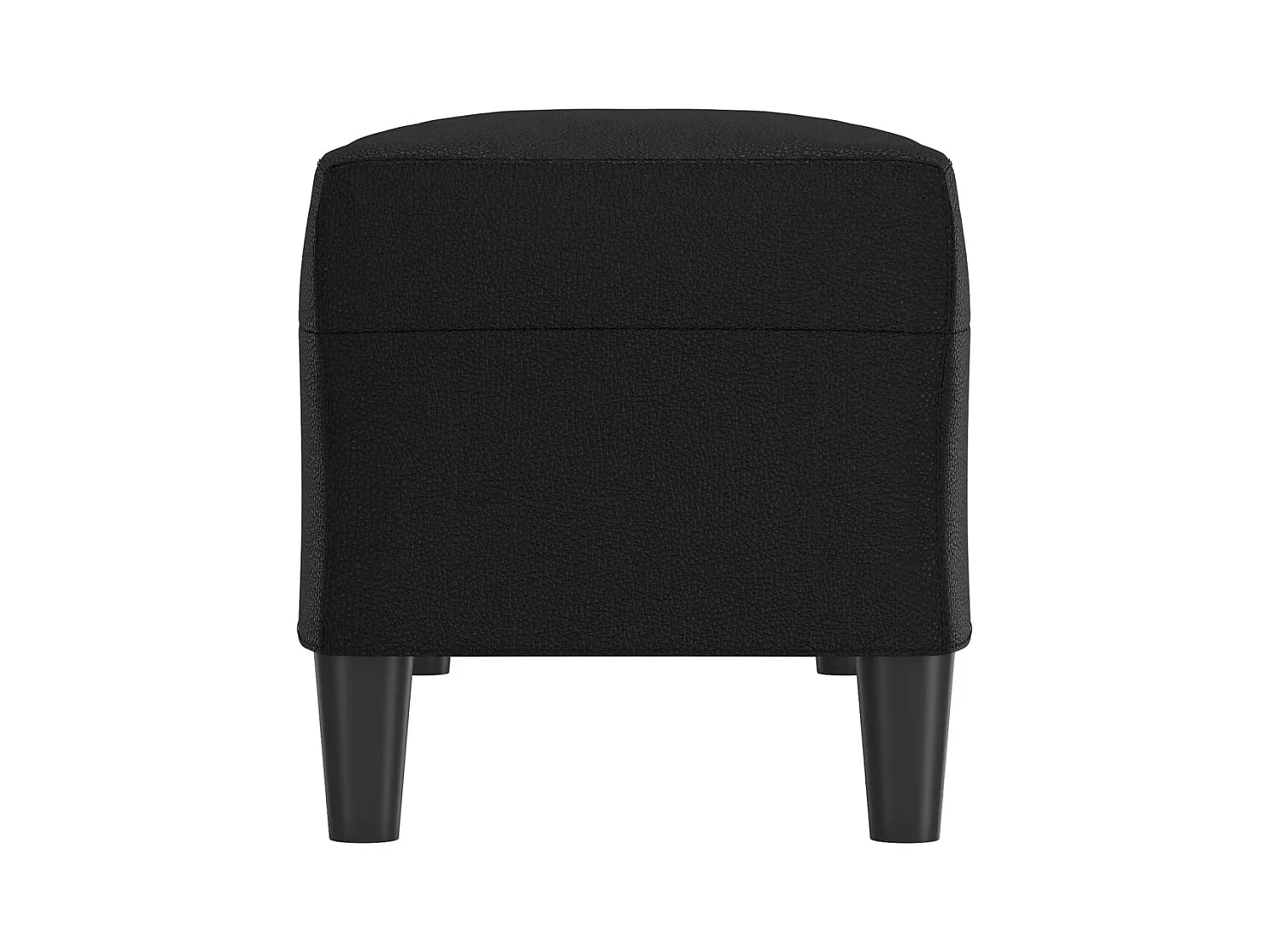 Zwarte bank 100x35x41 cm kunstleer