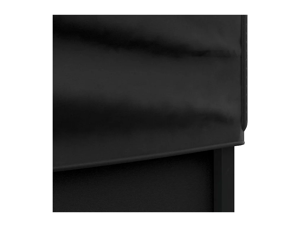Carpa de recepción plegable con paredes Negra 3x6 m