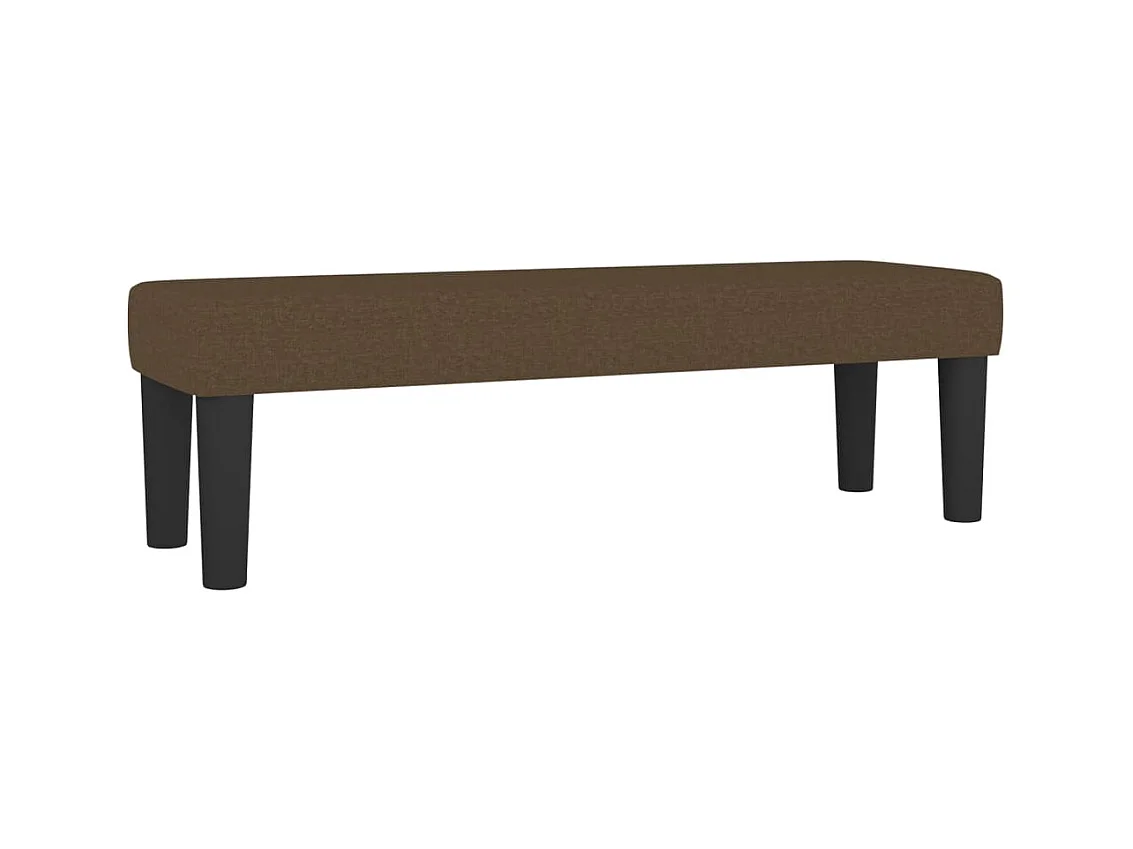 Banc Marron foncé 100x30x30 cm Tissu