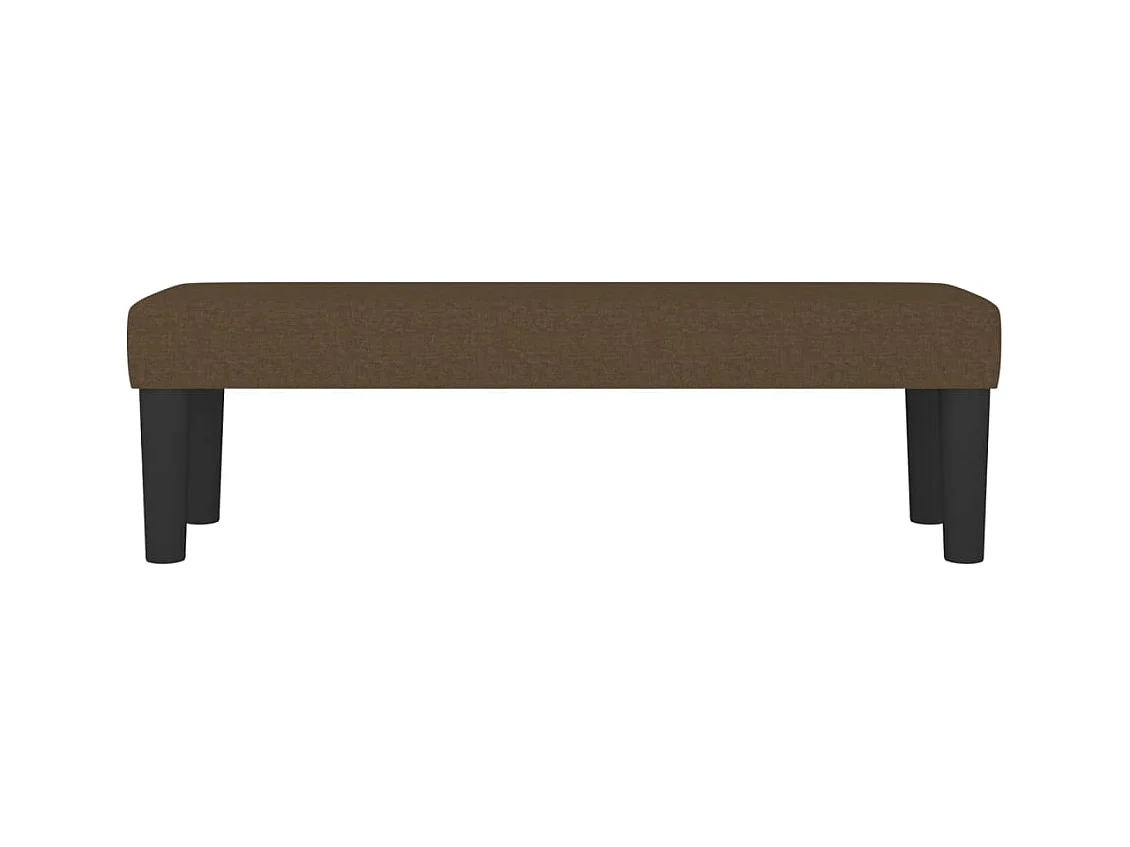 Banc Marron foncé 100x30x30 cm Tissu