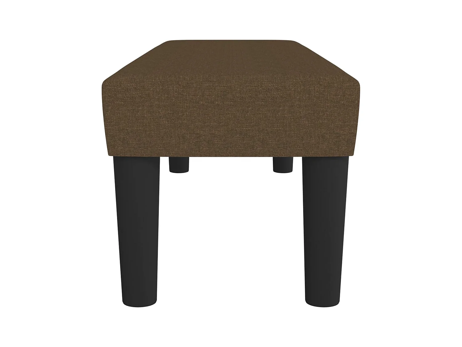 Banc Marron foncé 100x30x30 cm Tissu