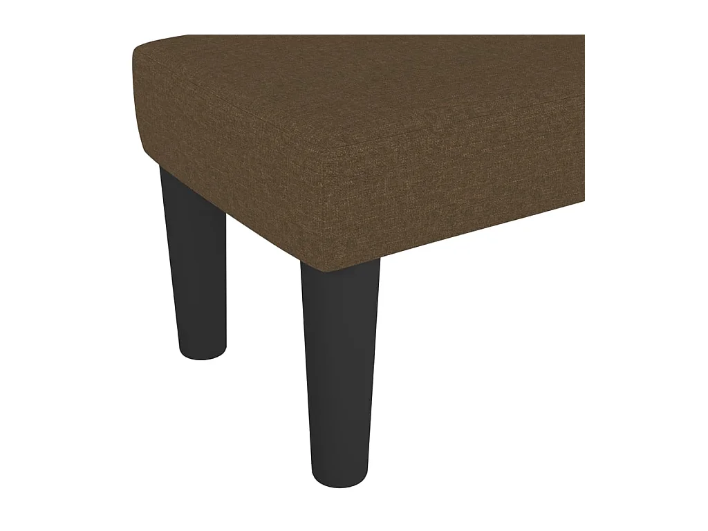 Banc Marron foncé 100x30x30 cm Tissu