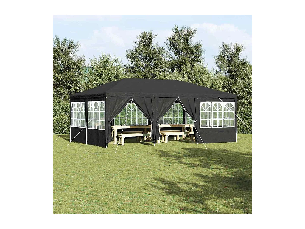 Tente de fête Anthracite et blanc 600 x 400 x 266 cm