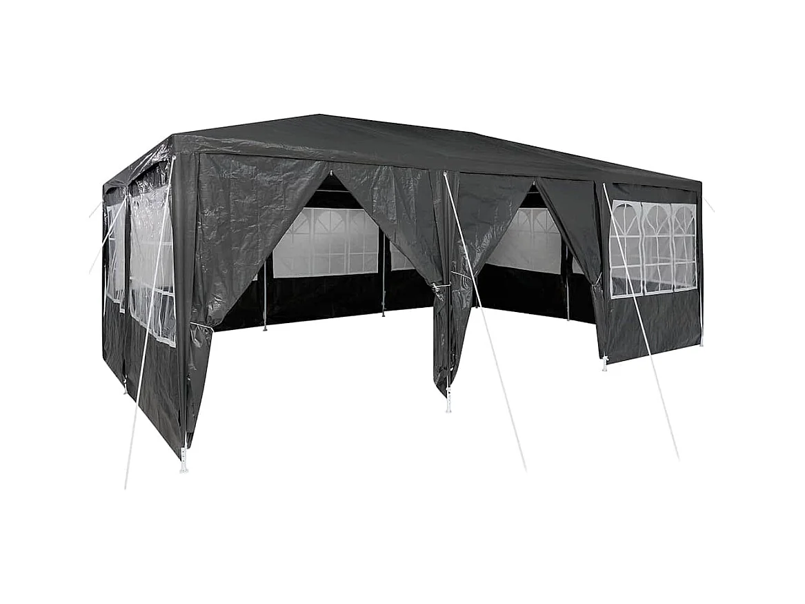 Tente de fête Anthracite et blanc 600 x 400 x 266 cm