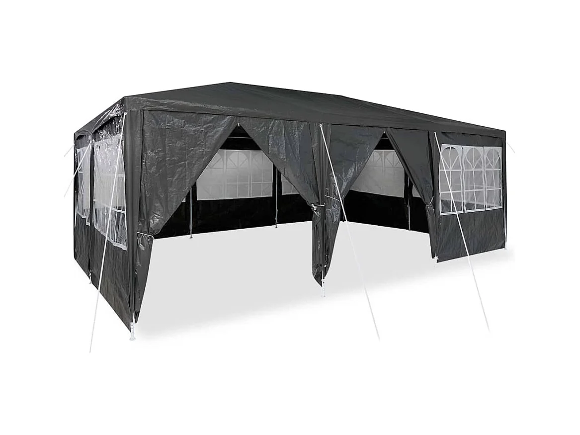 Tente de fête Anthracite et blanc 600 x 400 x 266 cm