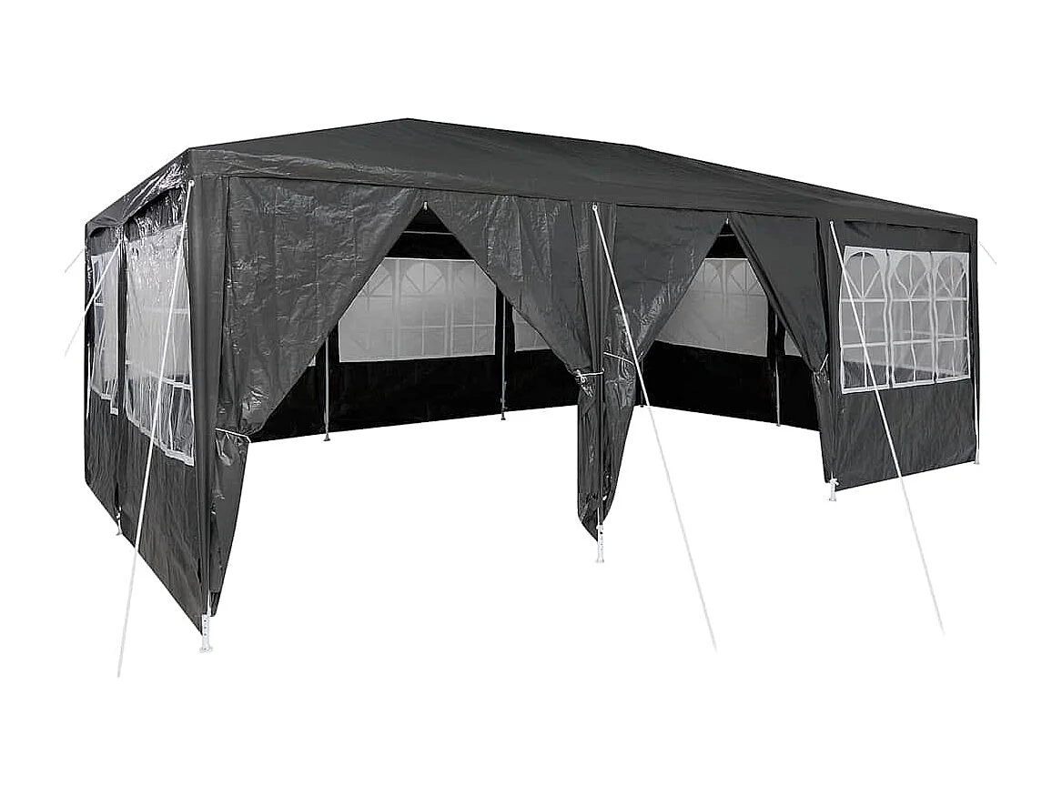 Tente de fête Anthracite et blanc 600 x 400 x 266 cm