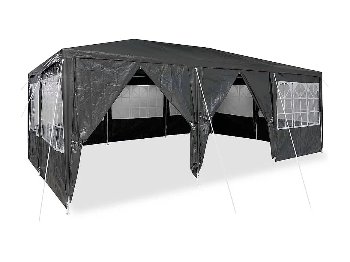 Tente de fête Anthracite et blanc 600 x 400 x 266 cm