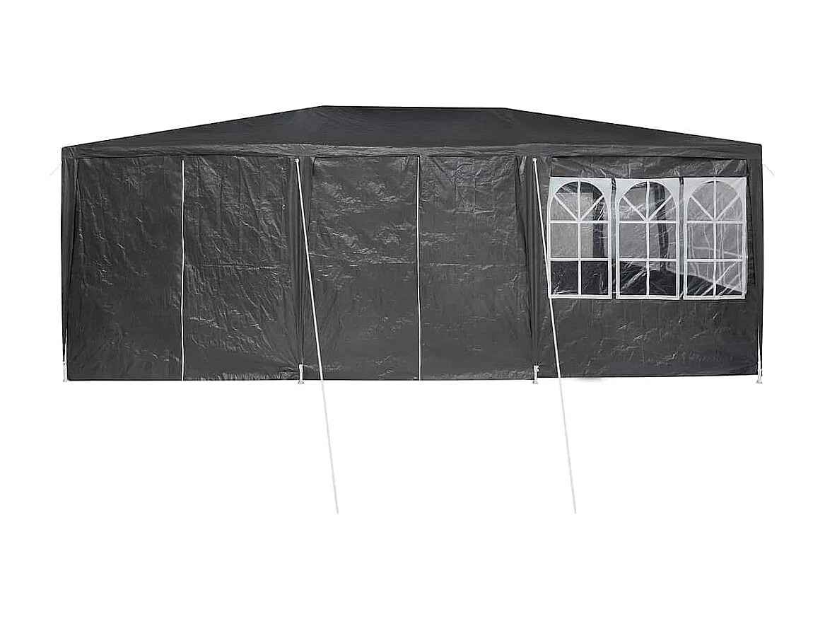 Partyzelt Anthrazit und Weiß 600 x 400 x 266 cm