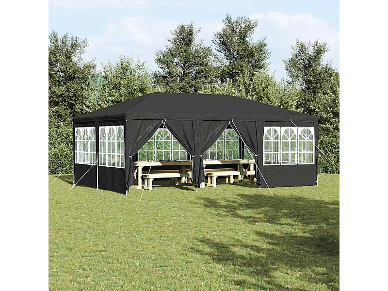 Tente de fête Anthracite et blanc 600 x 400 x 266 cm