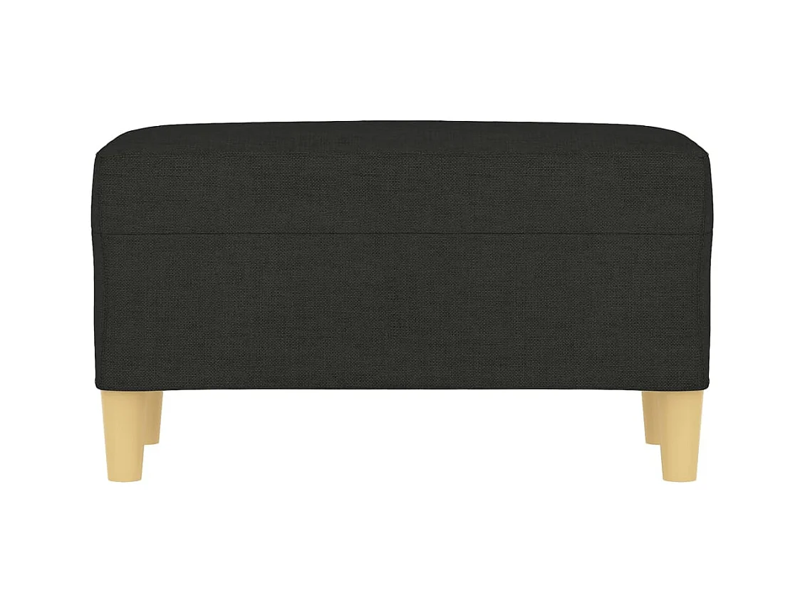 Zwarte bank 70x35x41 cm stof