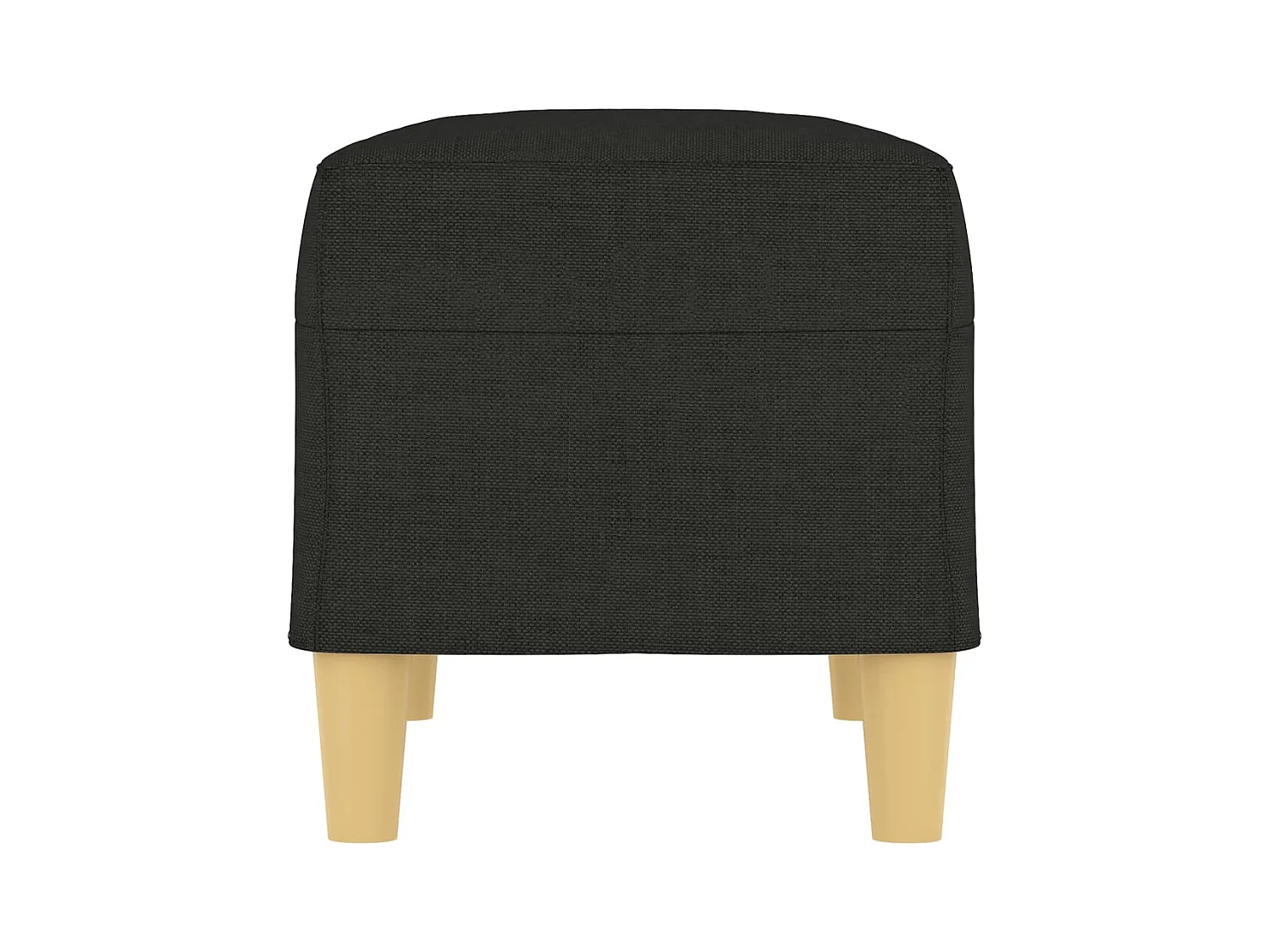 Zwarte bank 70x35x41 cm stof