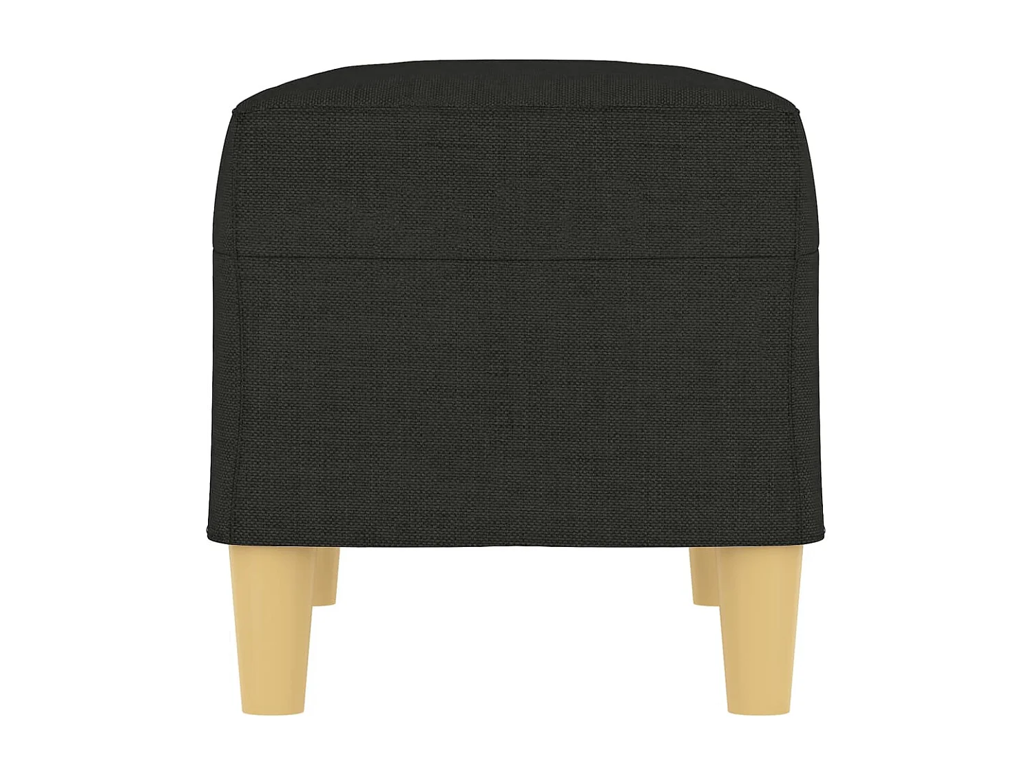 Banco Negro 70x35x41 cm Tela