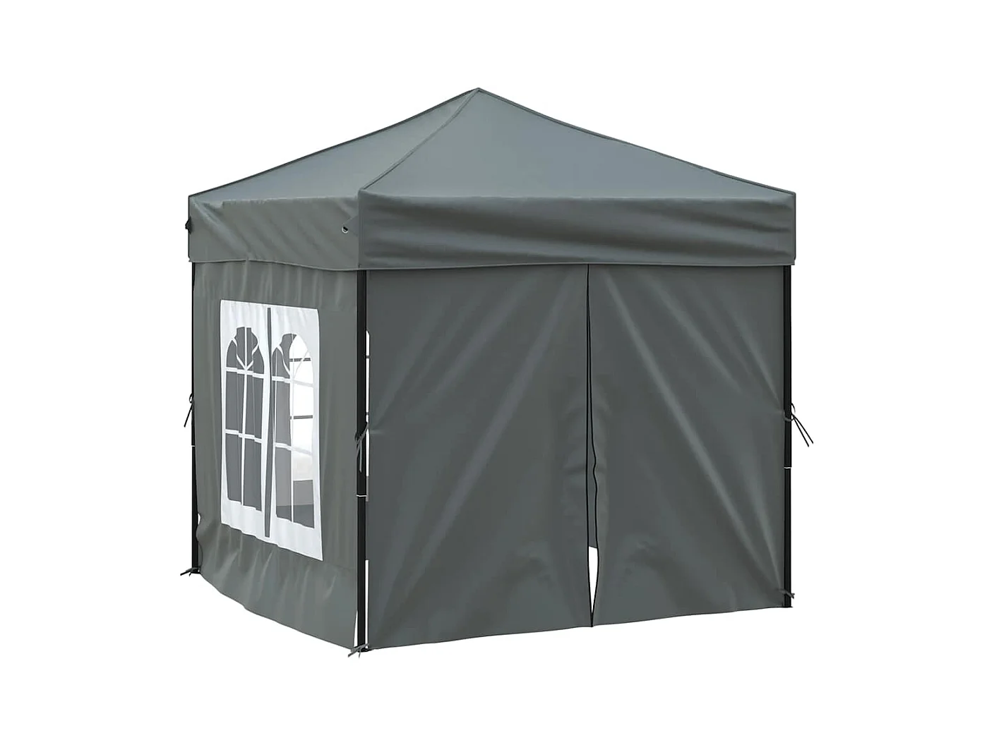 Carpa de recepción plegable con paredes Antracita 2x2 m