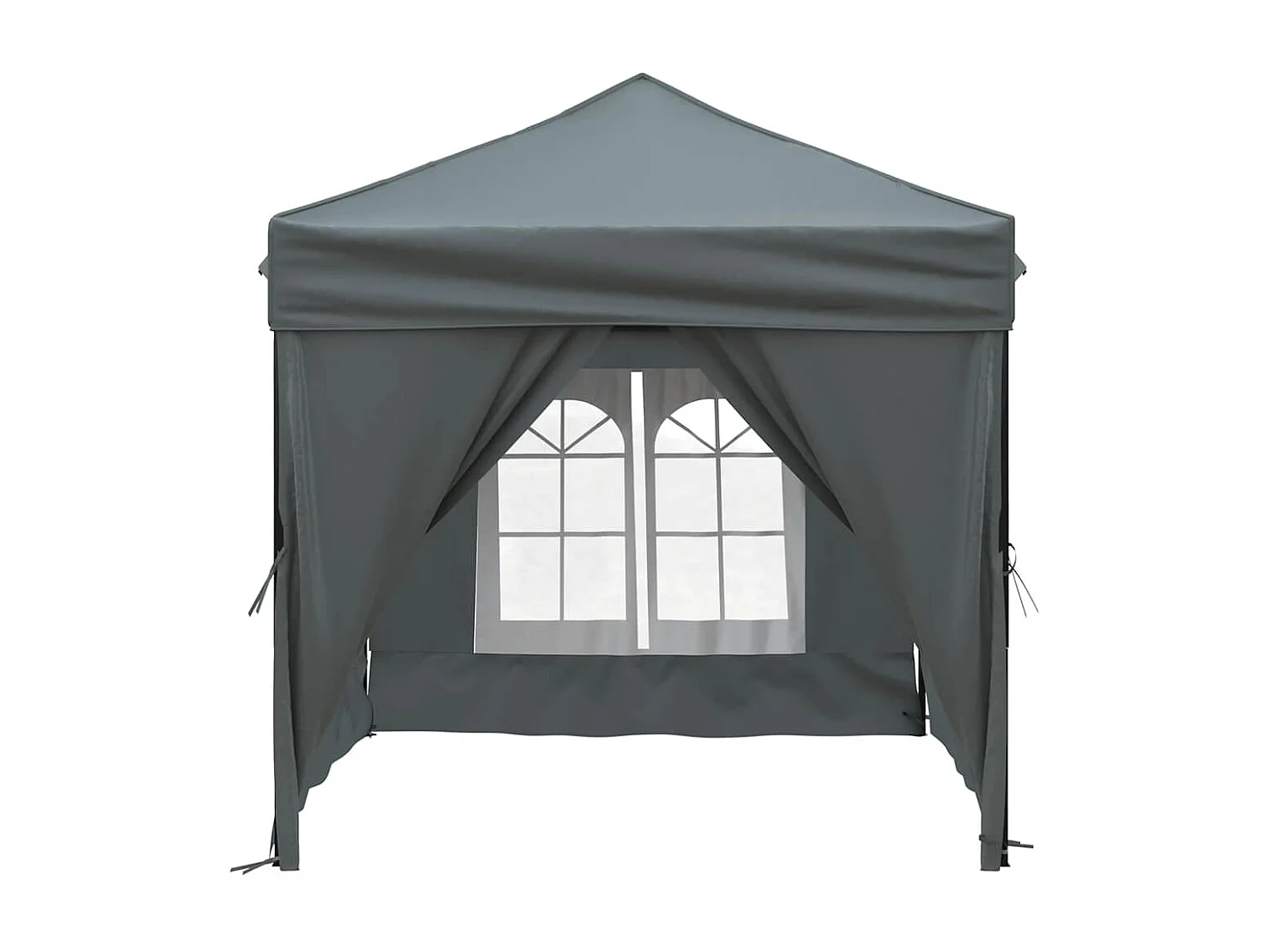 Carpa de recepción plegable con paredes Antracita 2x2 m