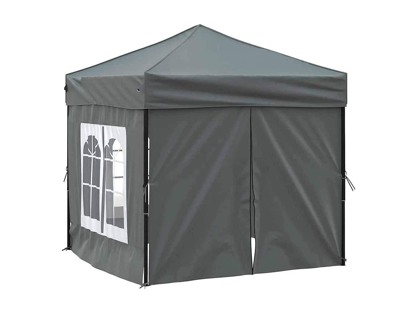 Carpa de recepción plegable con paredes Antracita 2x2 m