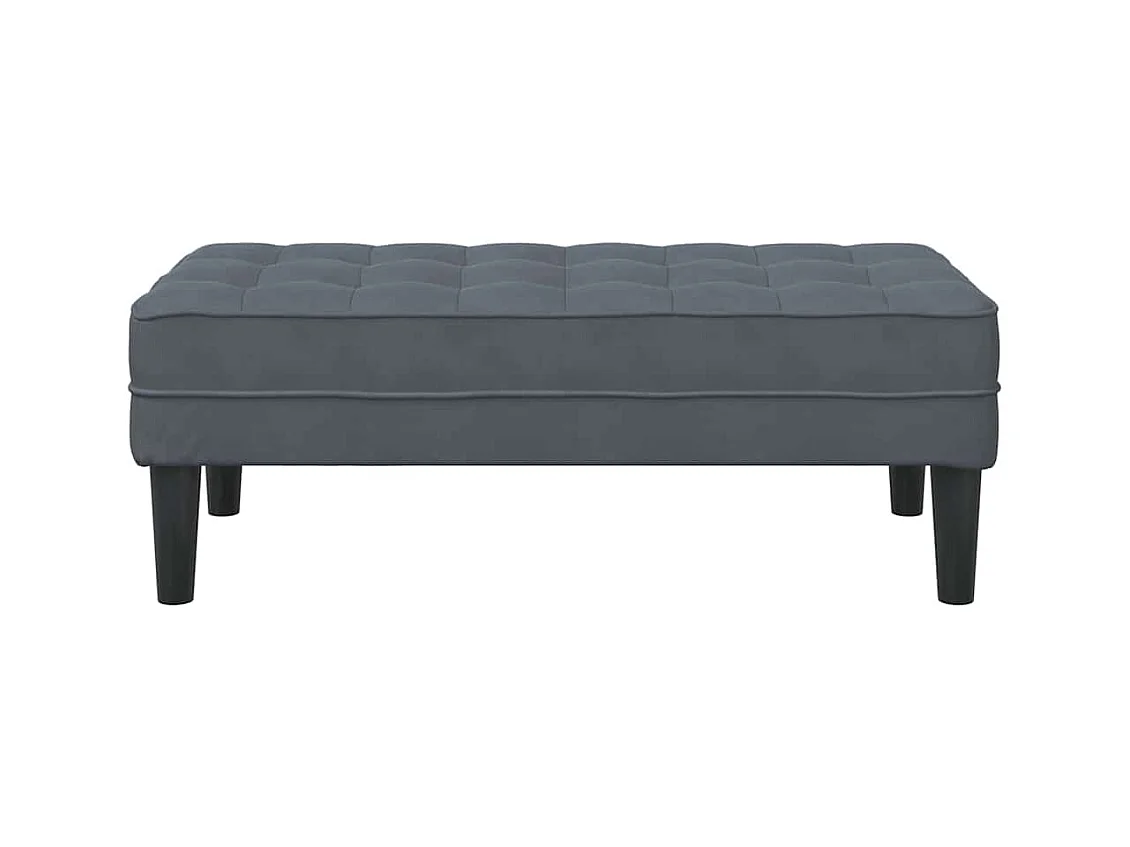 banc Gris foncé 113 x 57 x 39 cm Velours