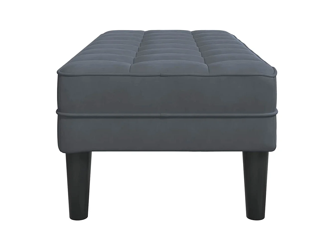 banc Gris foncé 113 x 57 x 39 cm Velours