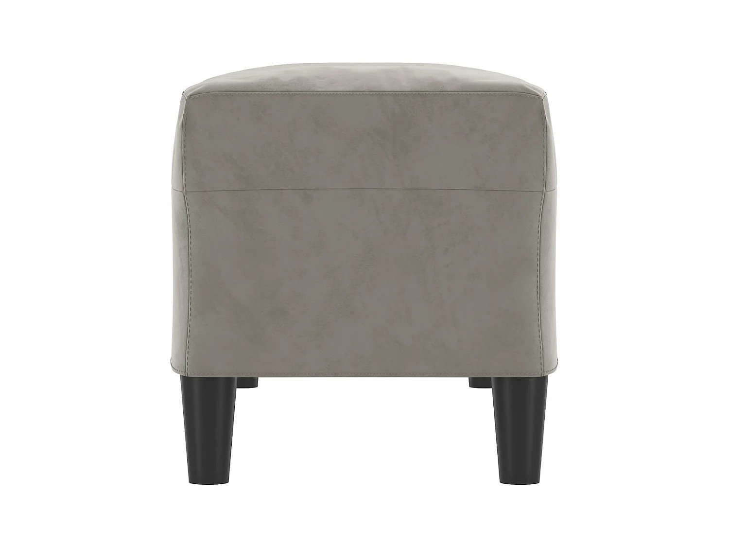 Banc Gris clair 100x35x41 cm Velours