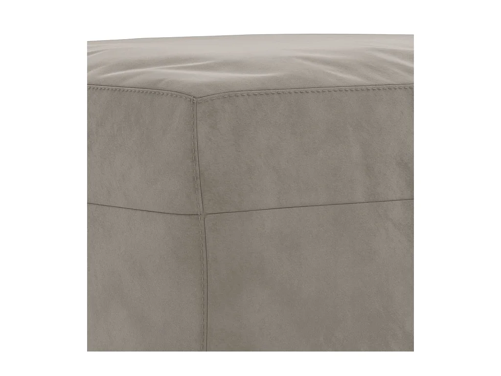 Banc Gris clair 100x35x41 cm Velours